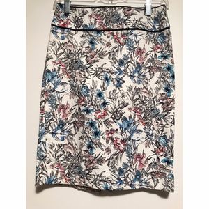Ann Taylor Floral Print Pencil Skirt